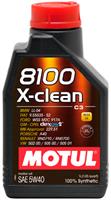 Масло моторное синтетическое 8100 X-clean 5W-40, 1л