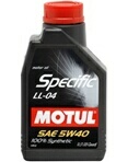 Масло моторное синтетическое Specific LL-04 5W-40, 1л
